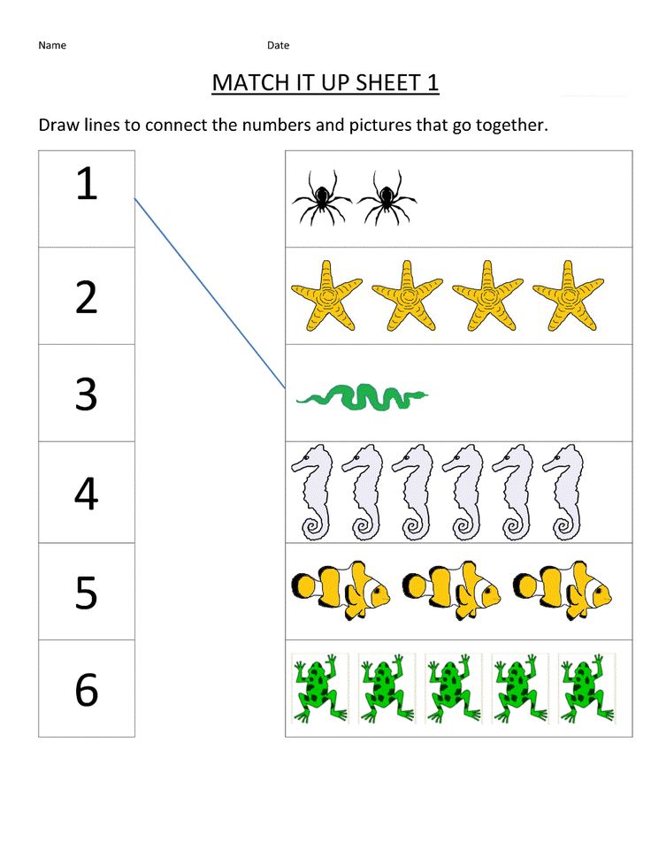 Matching Worksheets For Kindergarten Pdf Printable Kindergarten Free