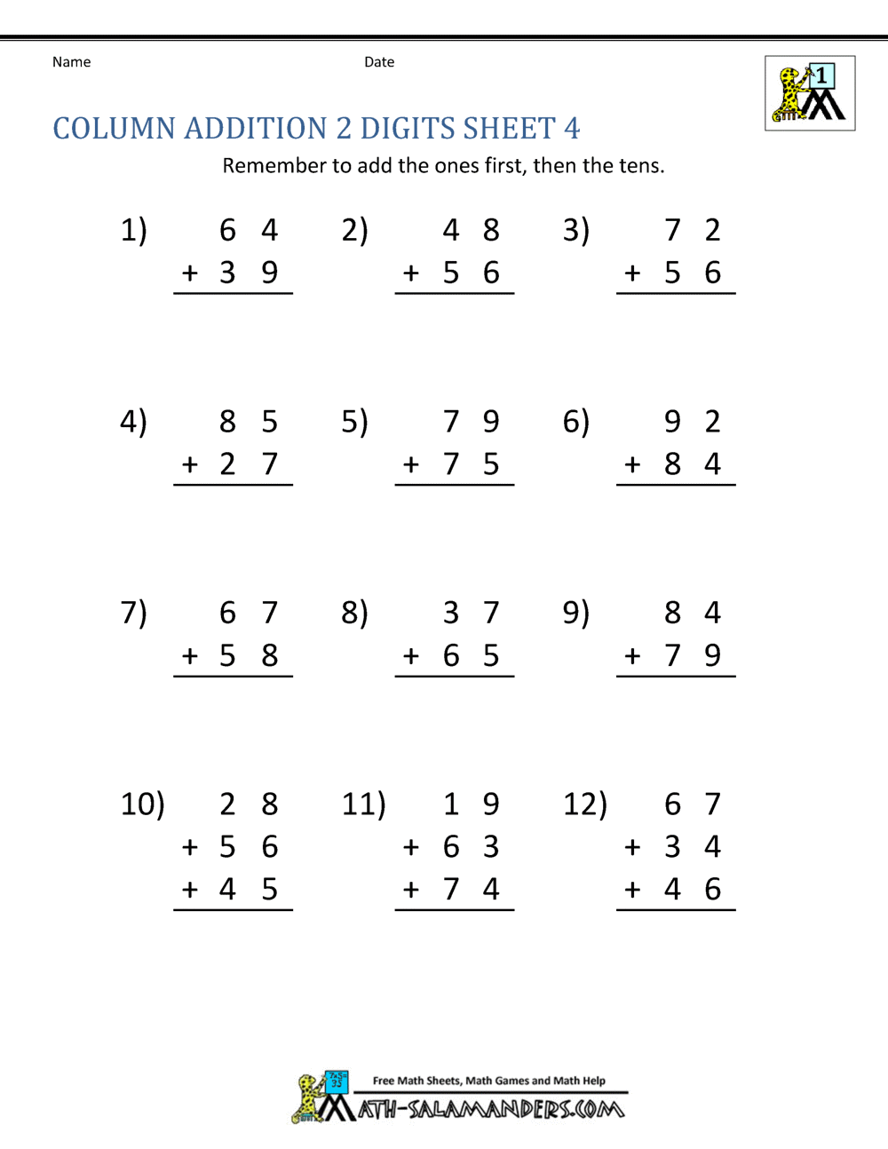 5 Creative Math Addition Worksheets for Kids