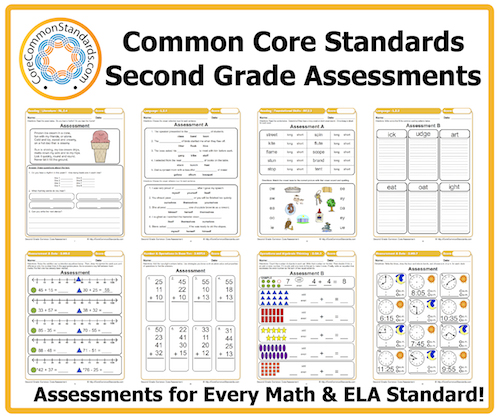 Math Assessments For Every Second Grade Common Core Standard