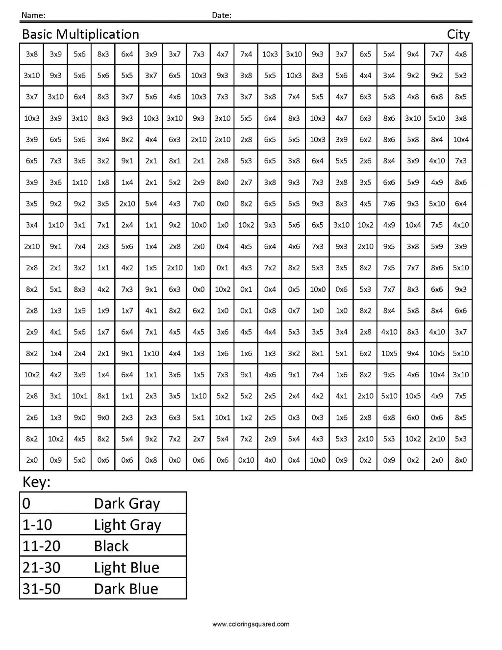 Math Mystery Worksheets