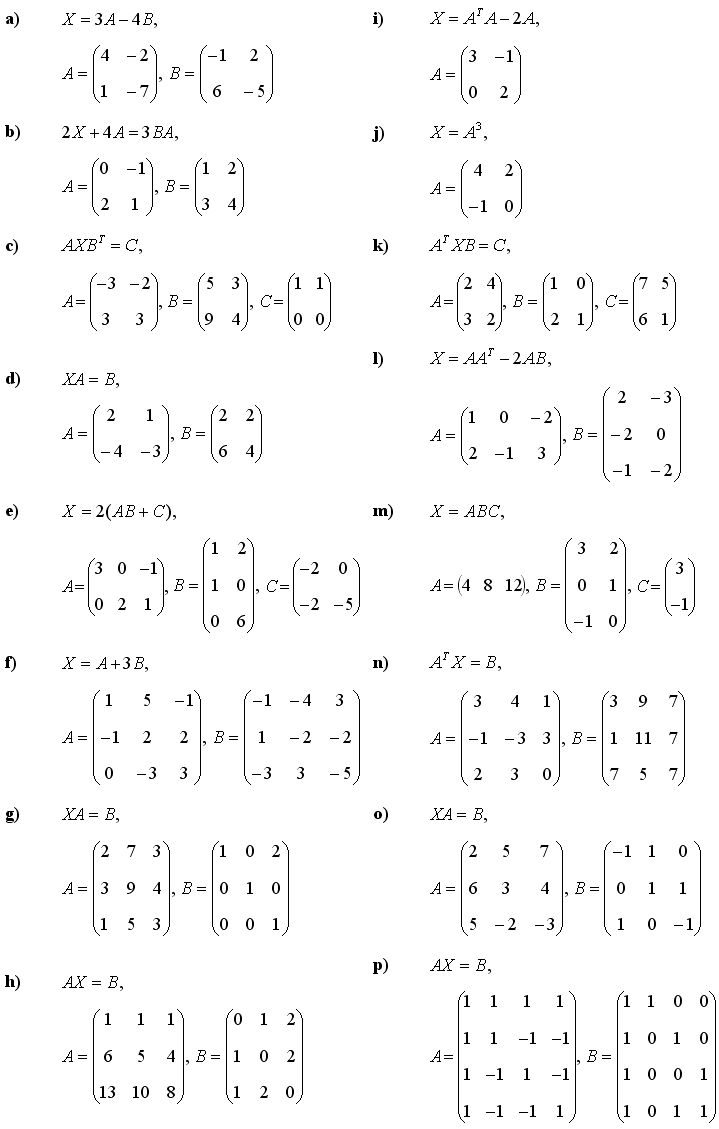 Matrices Exercises And Solutions - Examplanning % | Learning Mathematics, Matrices Math, Math ...