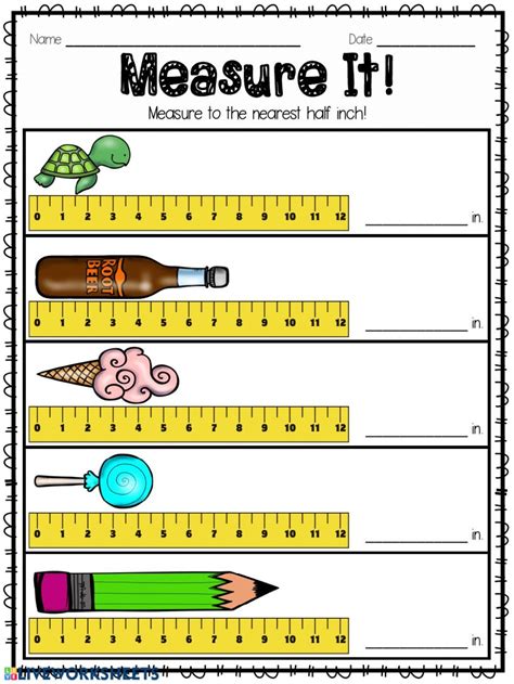 Measurement Worksheet For 2Nd Grade