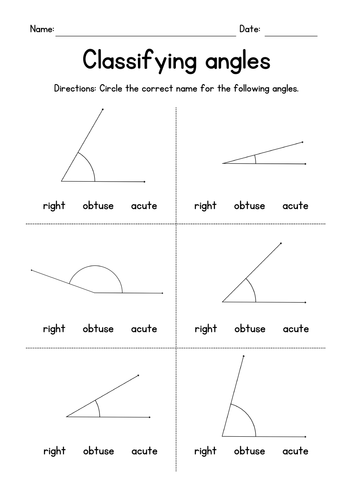 Measuring And Classifying Angles Worksheet Answers Thekidsworksheet