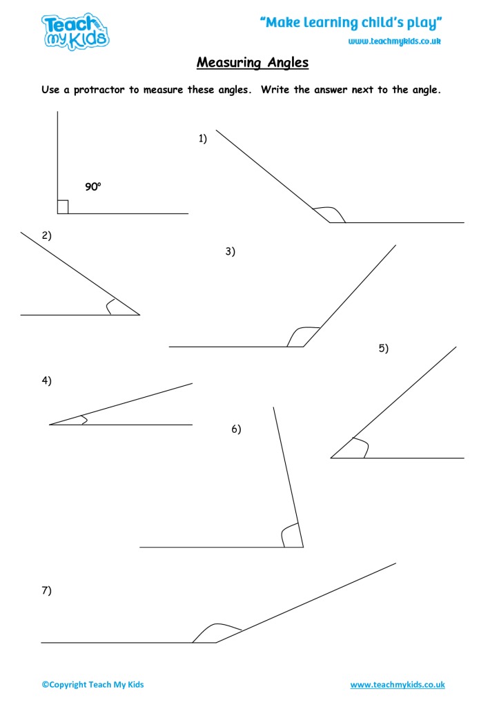 Measuring Angles Esl Worksheet By Salama