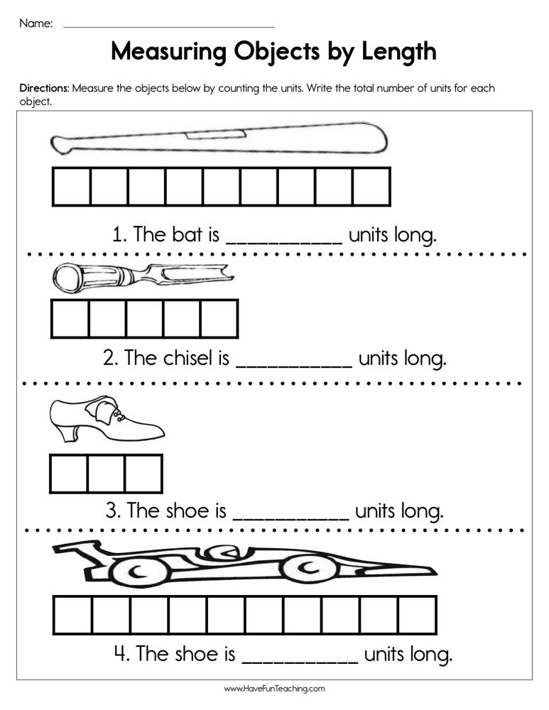 5 Fun Activities for Measuring Objects Worksheet