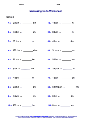 Answer Key for Measuring Units Worksheet Revealed