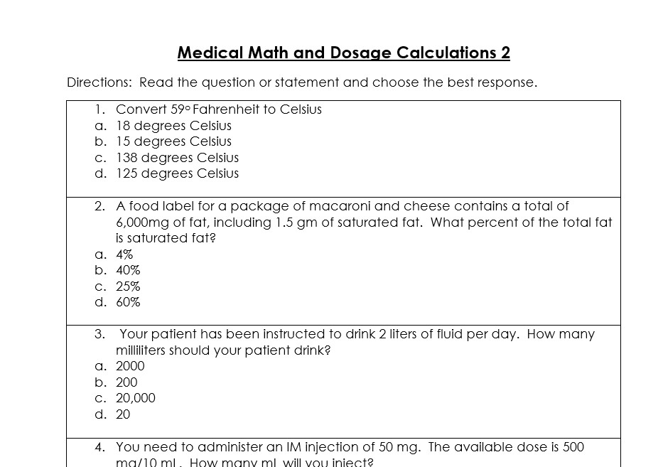 Medical Math Mastering More Dosage Calculations And Conversions 2