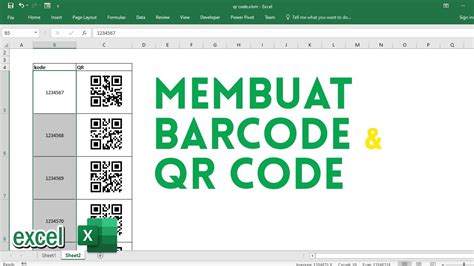 Membuat Barcode Dan Qrcode Di Ms Excel