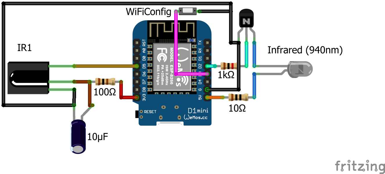 Mente Cielo Ganso Esp8266 Ir Remote Control Mam Fero Fuerza He Reconocido