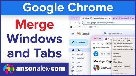 Merge Multiple Windows To Combine Tabs In Google Chrome Youtube