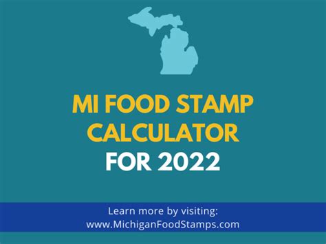 Mi Food Stamp Calculator For 2022 My Blog