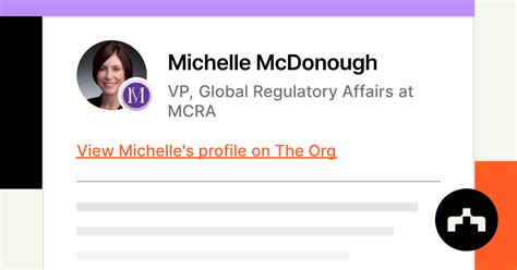 Michelle Mcdonough Vp Global Regulatory Affairs At Mcra The Org