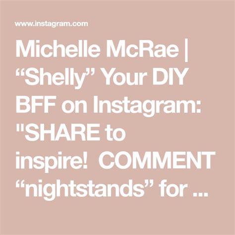 Michelle Mcrae Shelly Your Diy Bff On Instagram Share To Inspire Comment Nightstands