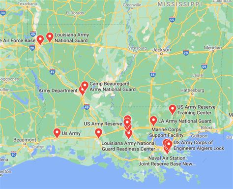 Military Bases In Louisiana Navy Army Air Force Marine Corps Bases