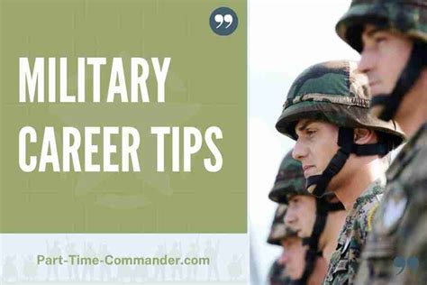 Military Career Tips 50 Ideas For Military Advancement