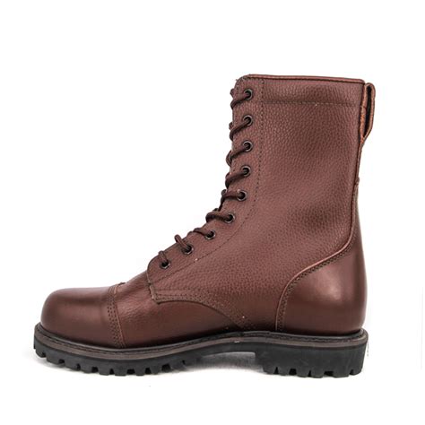 Military Combat Brown Color In Army Full Leather Boots 6208 From China Manufacturer Milforce