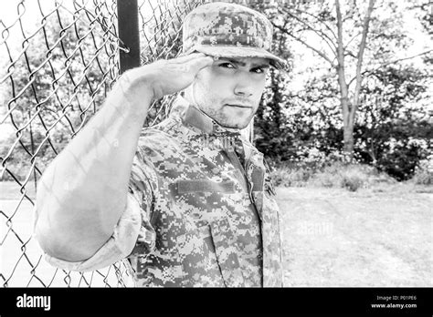 Military Fatigues Training Black And White Stock Photos Images Alamy