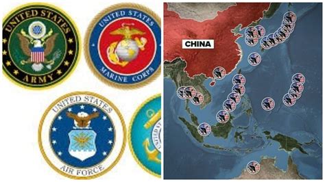 Misleading Map Being Shared As Us Military Bases Around China Fact