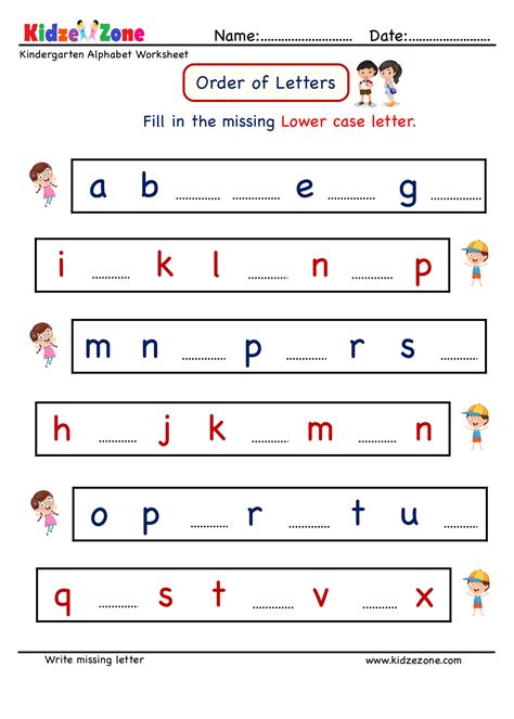 Missing Letters Worksheets Pdf