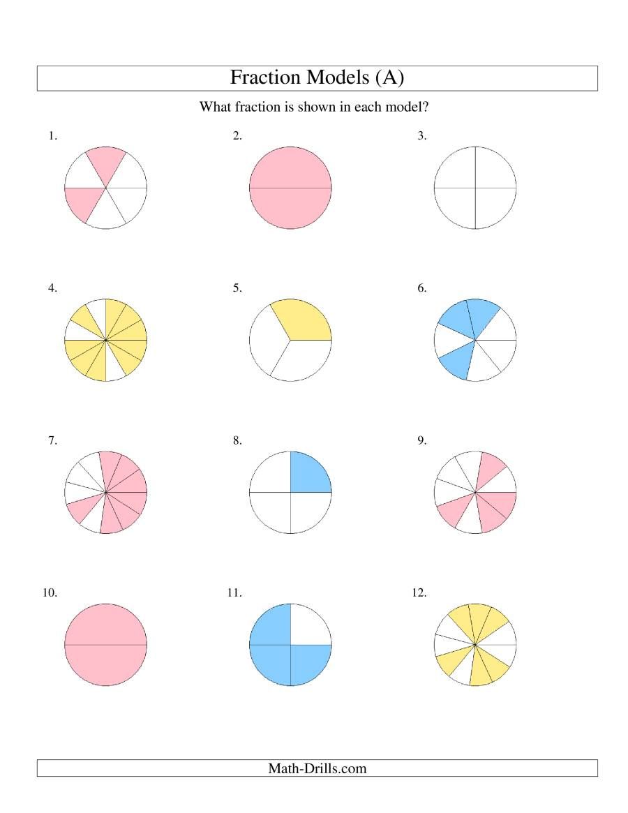 Modeling Fractions With Rectangles Worksheet