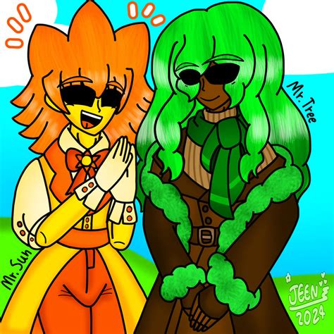 Mr Sun And Mr Tree Ver My Style Sprunki By Jeenthedrawing On Deviantart