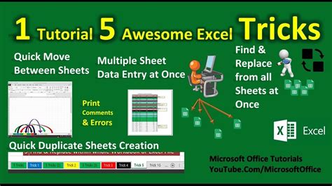 Ms Excel Tricks 1 Excel Tutorial 5 Awesome Tricks Youtube