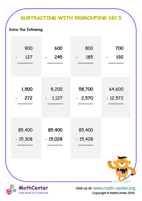 5 Ways to Master Multi-Digit Subtraction With Regrouping