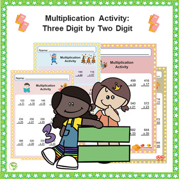 Multiplication Activity Three Digit By Two Digit Multiplication Worksheet