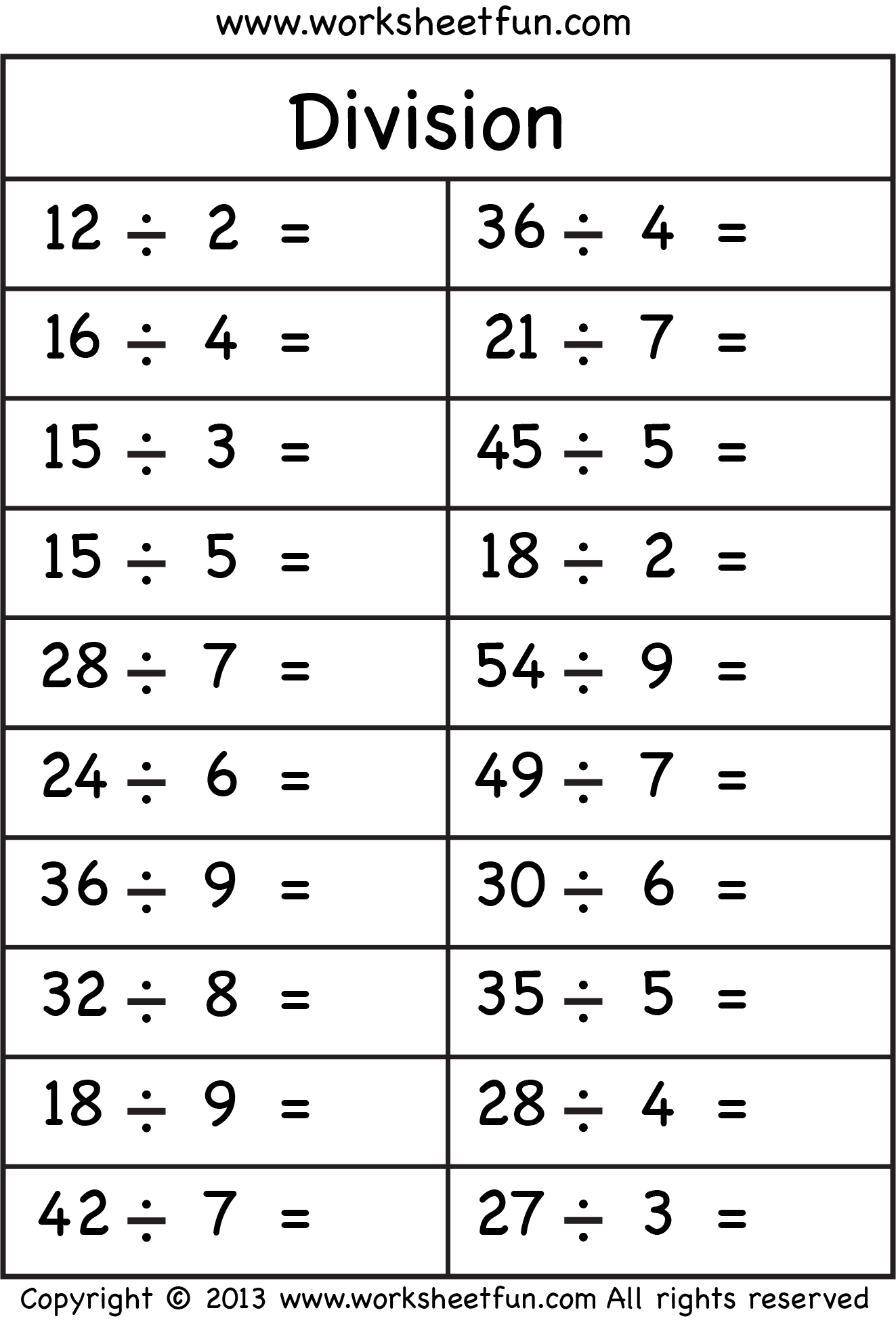 Multiplication And Division By 10 Worksheets Divisonworksheets Com