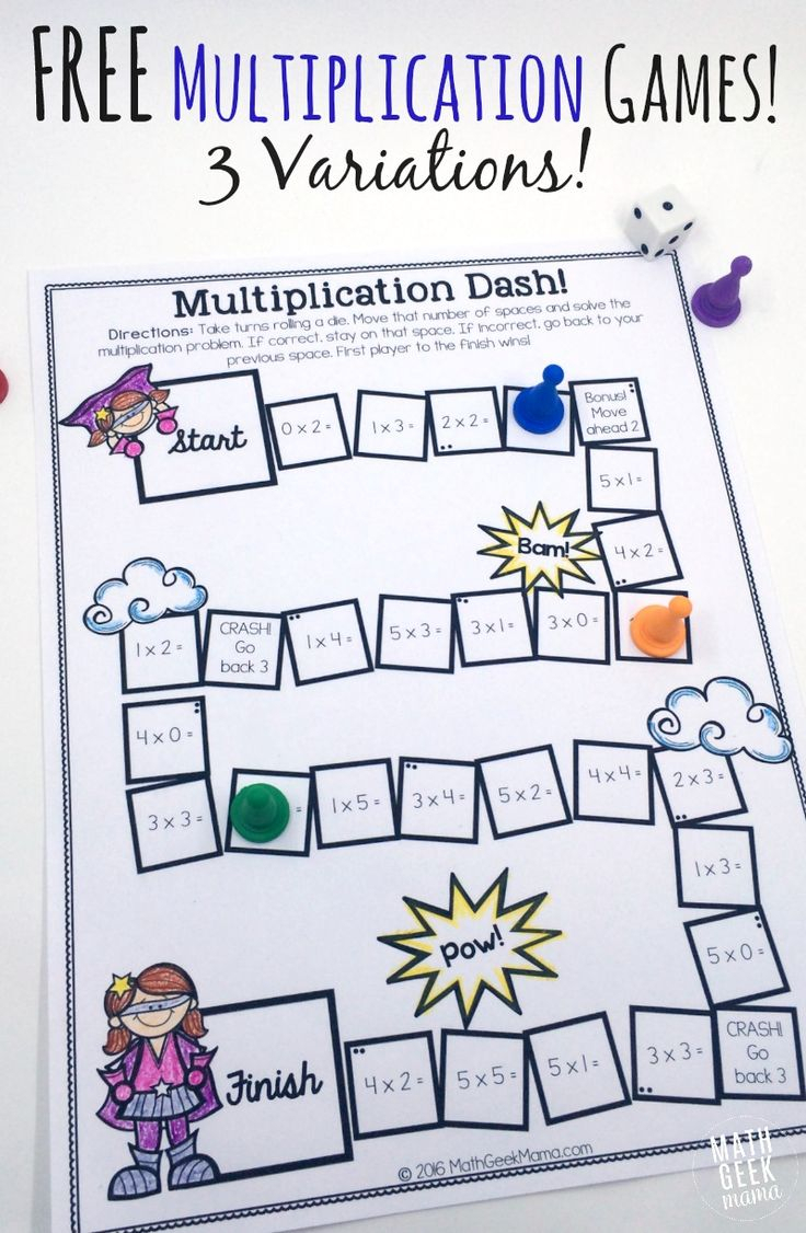 Multiplication Games For 4Th Graders Worksheets Free Printable