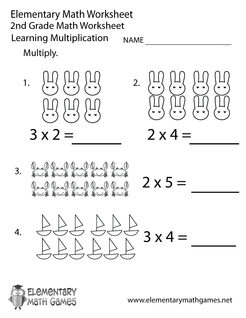 Multiplication Fun: Worksheets for 2nd Graders