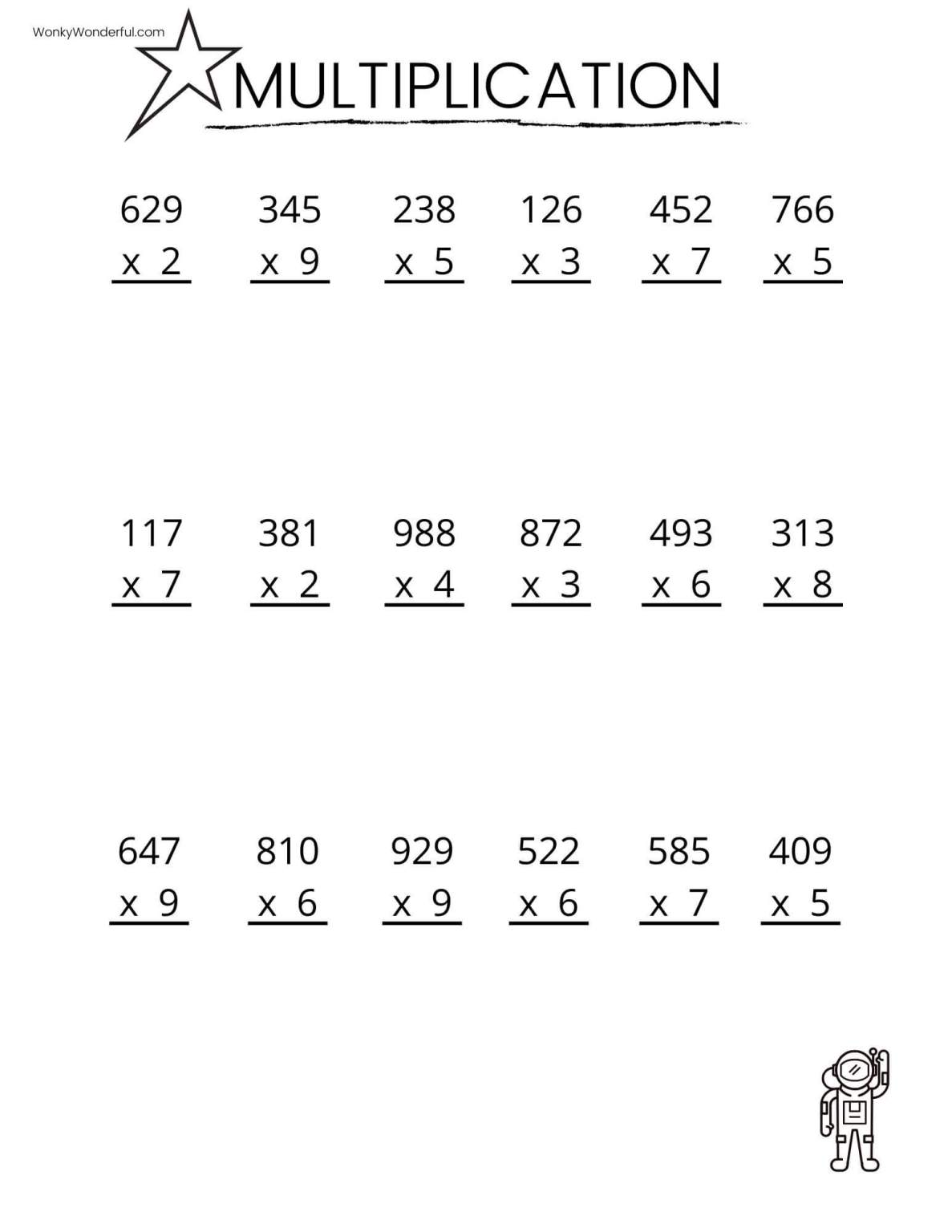 Multiplication Worksheets Multiplication Worksheets Worksheets