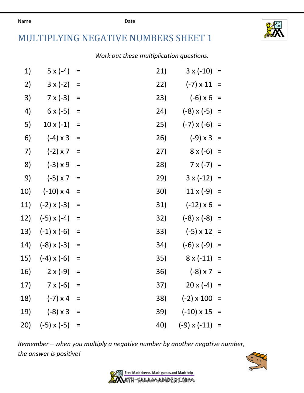 5 Simple Ways to Multiply Negative Numbers Easily