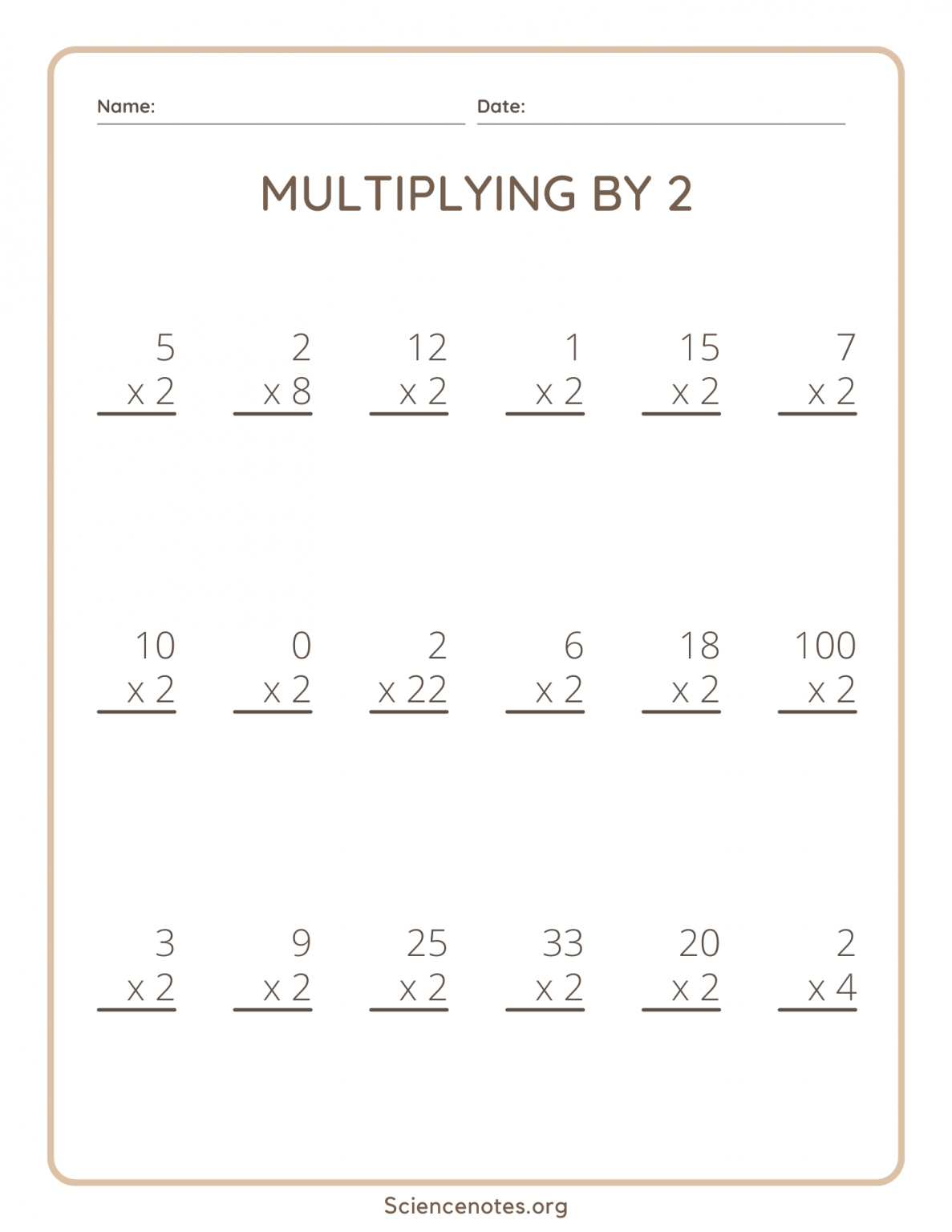 Master Multiplying by 4 with Our Fun Worksheet