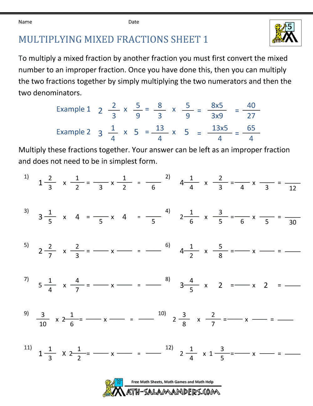 5 Ways to Multiply Fractions and Mixed Numbers