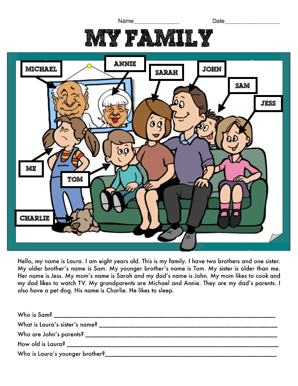 Fun Family Worksheet Activities for Bonding Time