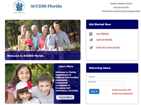 Myaccessflorida Access Food Stamps