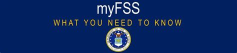 MyFSS Air Force Portal