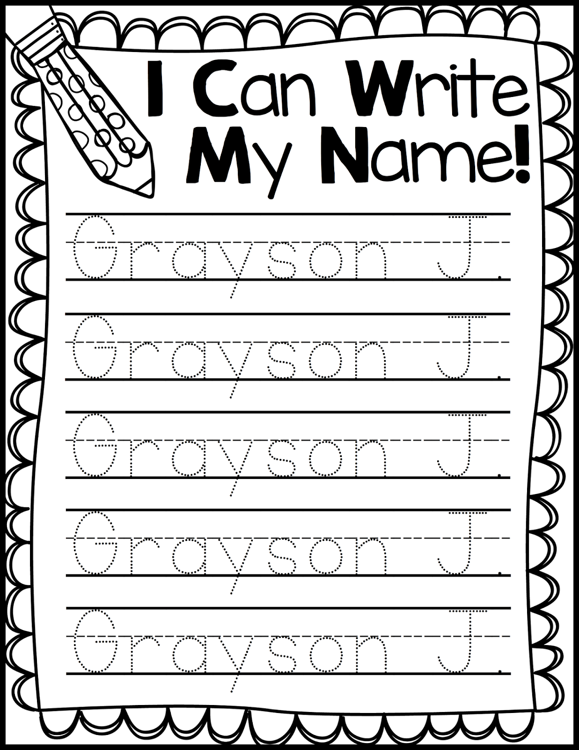 Free Printable Name Tracing Worksheets: 10 Creative Designs