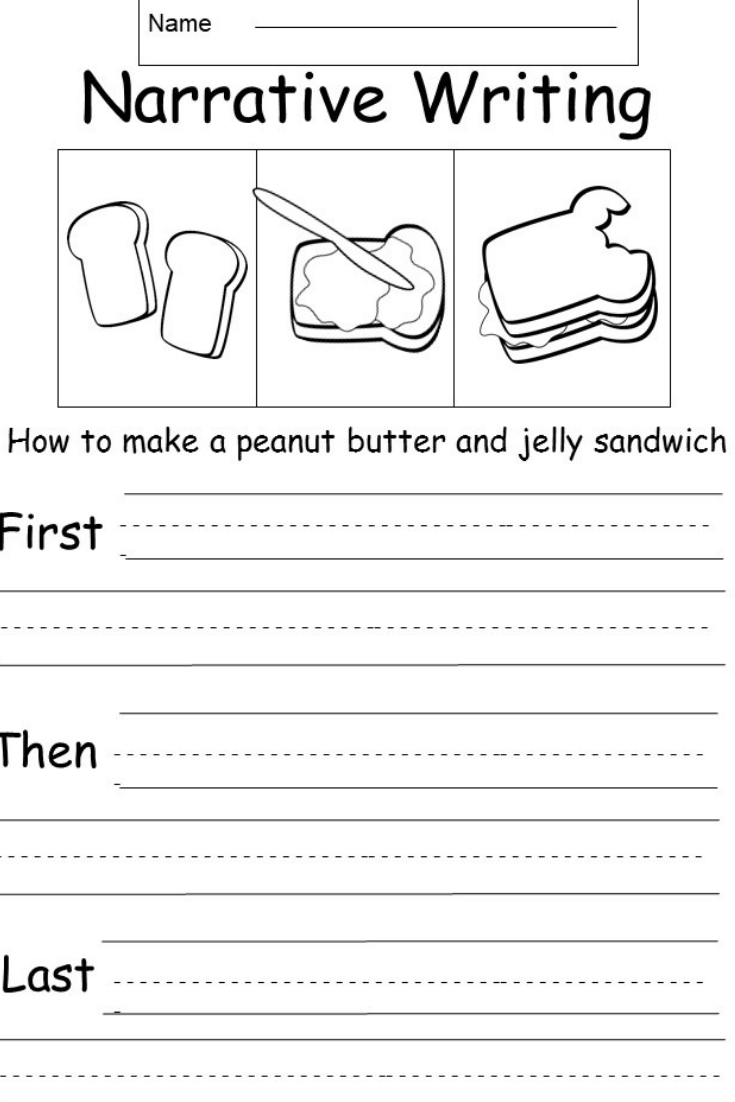 Narrative Writing Grade 2 Worksheets