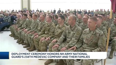 National Guard Members Honored Ahead Of Deployment Youtube