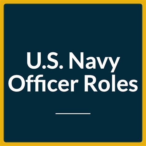 Naval Officer Roles Aboard U S Navy Ships