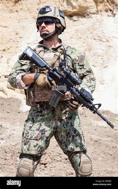 Navy Seal Team Stock Photo Alamy