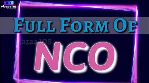 Nco Full Form In Finance