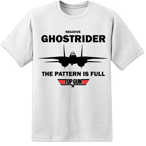 Negative Ghostrider Inspired Top Call Sign Names T Shirt F14 Maverick Goose Gun Ebay