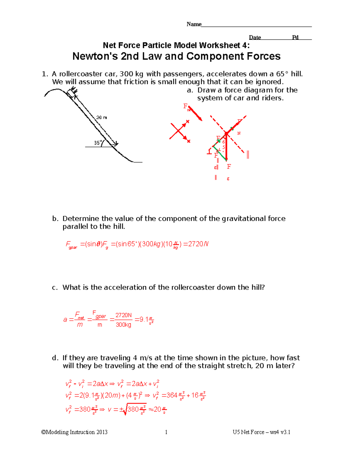 Net Force Particle Model Worksheet 5 Printable Word Searches