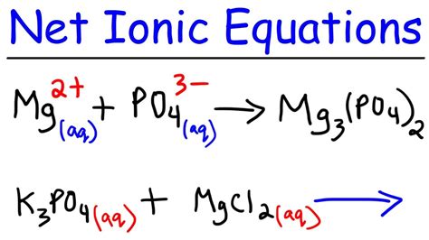 Net Ionic Equation Example Problems