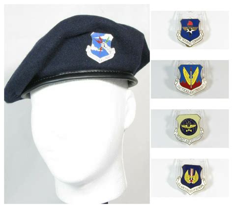 New Dscp Usaf Air Force Security Police Sp Beret Amp Crest Tac Sac Mac Usafe Atc Gi Joe Amp 39 S Surplus