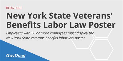 New York State Veterans Benefits Labor Law Poster Govdocs