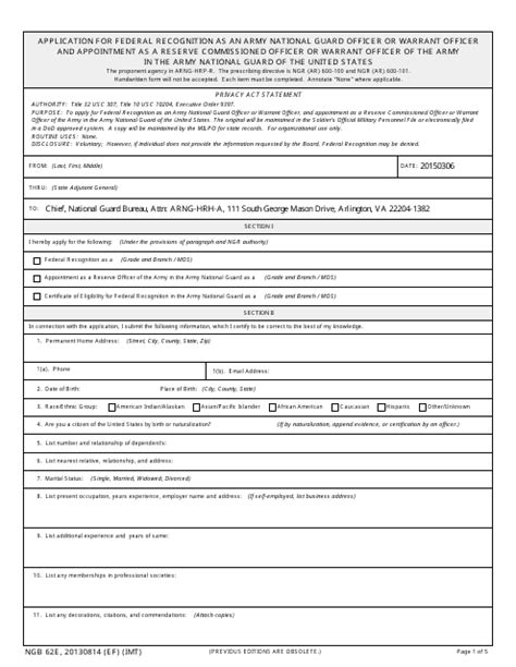 Ngb Form 62E Fill Out Sign Online And Download Fillable Pdf Templateroller